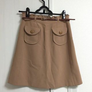 ミッシュマッシュ(MISCH MASCH)のミッシュマッシュ ベージュ スカート(ひざ丈スカート)