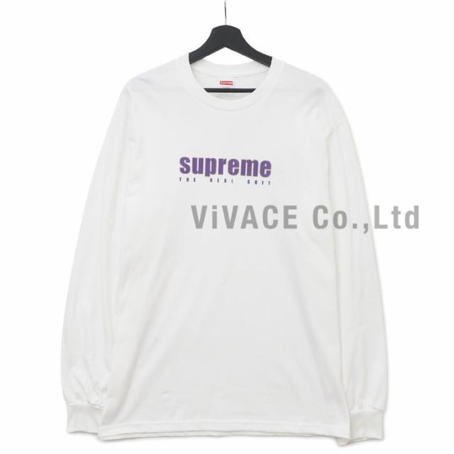 Supreme The Real Shit L/S Tee White Men's - SS19 - US