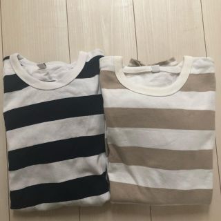 ユニクロ(UNIQLO)のメンズS 太ボーダーT(Tシャツ(長袖/七分))