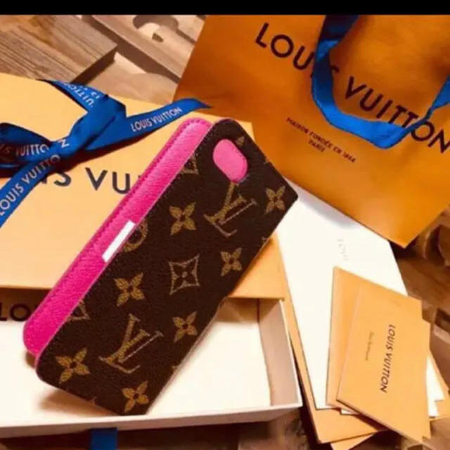 LOUIS VUITTON - ルイヴィトン iPhone7,8対応 手帳型ケース フォリオ ローズ 新品の通販 by ※プロフィール必読 ｜ルイヴィトンならラクマ