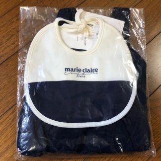 マリクレール(Marie Claire)の値下げ❗️Marie claire 新品 ロンパース&スタイセット 80cm(ロンパース)