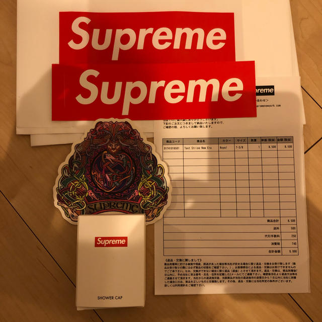 Supreme キャップ ストライプ ニューエラ   ブルー 青 Blue 3