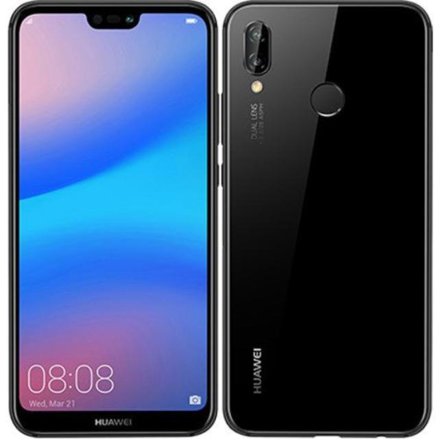 ANDROID(アンドロイド)のHUAWEI P20 lite ミッドナイトブラック SIMフリー スマホ/家電/カメラのスマートフォン/携帯電話(スマートフォン本体)の商品写真