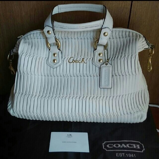 正規品  COACH  コーチ  アシュレイ ギャザード レザー サッチェル