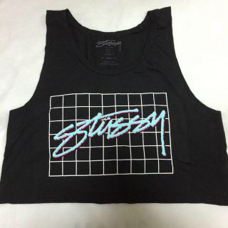 ステューシー(STUSSY)のSTUSSY クロップドタンクトップ(Tシャツ(半袖/袖なし))