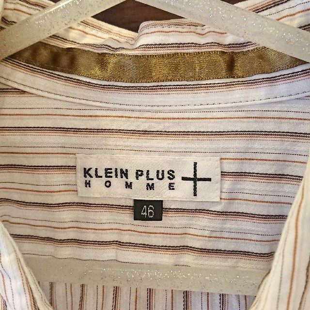 KLEIN PLUS(クランプリュス)の【美品】KLEIN PLUS  ストライプシャツ メンズのトップス(シャツ)の商品写真