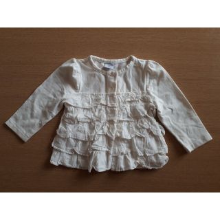 ベビーギャップ(babyGAP)のSUNNYさん専用。babyGap♪80㎝　女の子　白ブラウス　長袖(シャツ/カットソー)