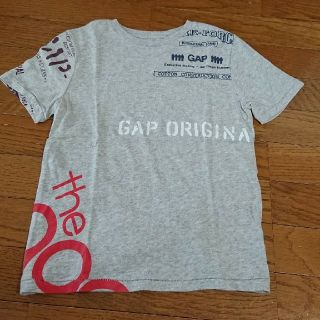 ギャップキッズ(GAP Kids)のGAP ロゴTシャツ  グレー  130(Tシャツ/カットソー)