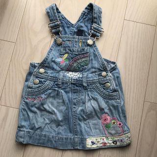 ベビーギャップ(babyGAP)のデニム ジャンパースカート  70サイズ ベビーギャップ(ワンピース)