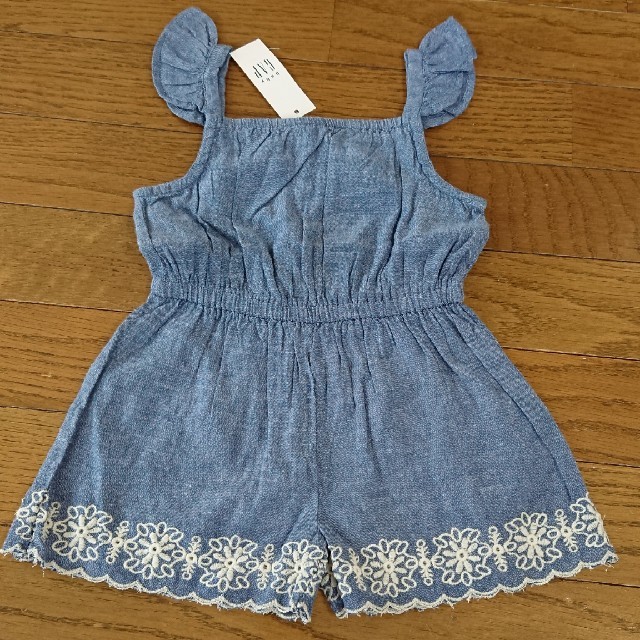 babyGAP(ベビーギャップ)のベビーGAP  デニムオールインワン☆新品 キッズ/ベビー/マタニティのキッズ服女の子用(90cm~)(ワンピース)の商品写真