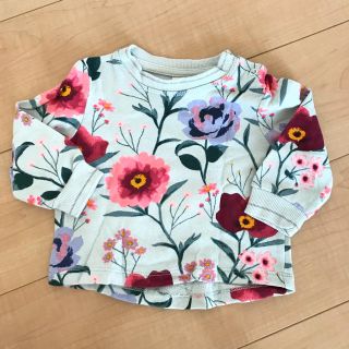 エイチアンドエム(H&M)の●H&M●美品！薄手スウェット 花柄 68センチ(トレーナー)