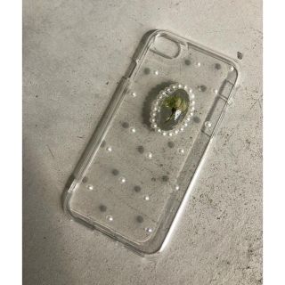 ザラ(ZARA)のスマホ iPhoneケース パール バラ ドライフラワー クリア アンティーク(スマホケース)