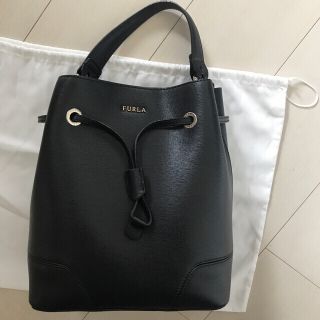 フルラ(Furla)のりーちゃん様専用  フルラ     ステイシー   黒   ブラック  巾着(ハンドバッグ)