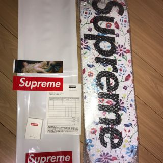 シュプリーム(Supreme)のSupreme Airbrushed Floral Skateboard 白(スケートボード)