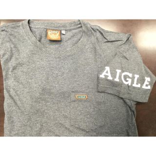 エーグル(AIGLE)のAIGLE  men's 胸ポケット付き厚手Tシャツ(Tシャツ/カットソー(半袖/袖なし))