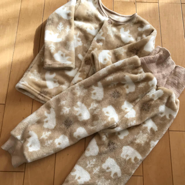 AEON(イオン)のベビー 90 あったかパジャマ キッズ/ベビー/マタニティのキッズ服男の子用(90cm~)(パジャマ)の商品写真