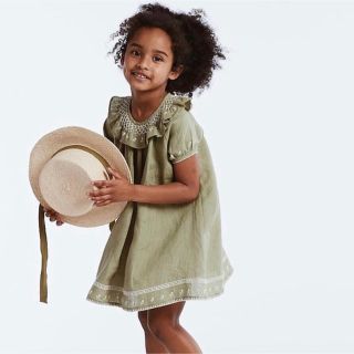 キャラメルベビー&チャイルド(Caramel baby&child )のApolina kids mirel dress pistachio(ワンピース)