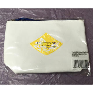 ロクシタン(L'OCCITANE)の【新品】ロクシタン ポーチ☆白 L’OCCITANE(ポーチ)