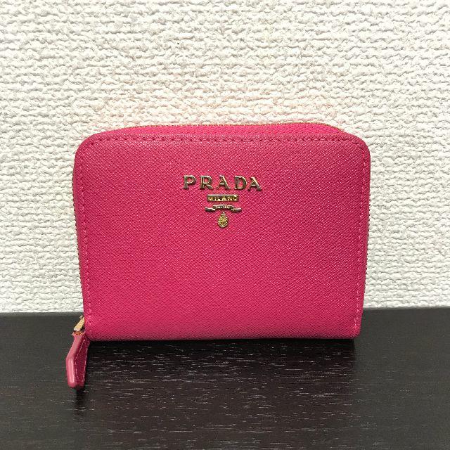 PRADA(プラダ)のプラダ　コインケース　サフィアーノ　美品☆　ピンク レディースのファッション小物(コインケース)の商品写真