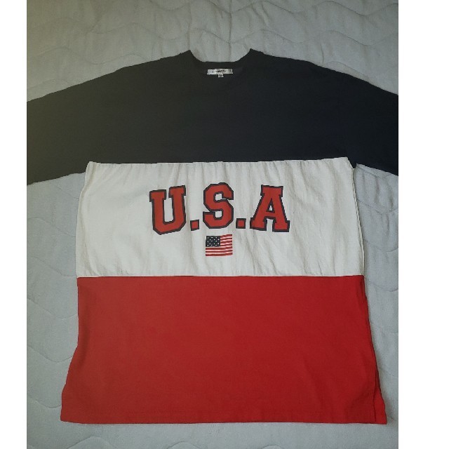 USA  Tシャツ アメリカ 星条旗 メンズのトップス(Tシャツ/カットソー(半袖/袖なし))の商品写真