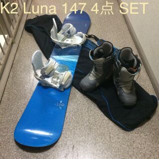 バートン(BURTON)のスノーボード K2  the LUNa 147 4点セット(ボード)