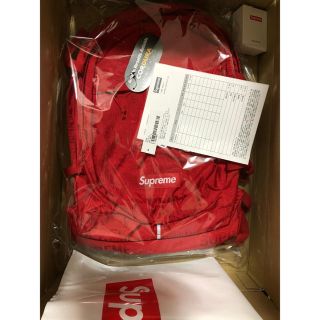 シュプリーム(Supreme)のSupreme 19ss backpack red リュック ★納品書原本付け★(バッグパック/リュック)