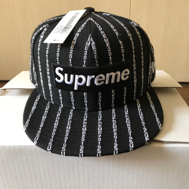 2019ss Supreme  New Era Black 7-1/2