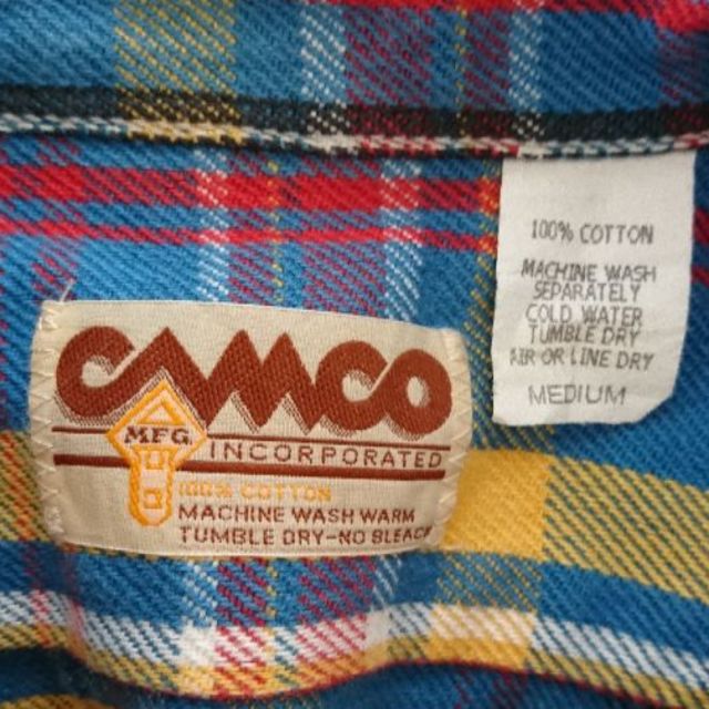 camco(カムコ)のCAMCO 長袖 ヘビーウェイト フランネル ワーク シャツ　チェック メンズのトップス(シャツ)の商品写真