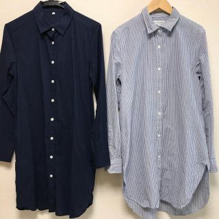 シマムラ(しまむら)の美品★シャツワンピース(シャツ/ブラウス(長袖/七分))