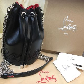 クリスチャンルブタン(Christian Louboutin)のルブタン チェーン パーティ バッグ 巾着 レザー (ショルダーバッグ)