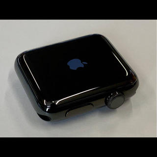 アップルウォッチ(Apple Watch)のシリーズ2 42mm スペースブラック ステンレススチールケース (腕時計(デジタル))