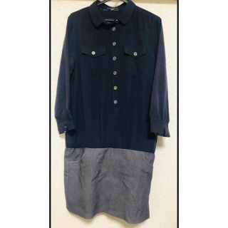 バーバリーブルーレーベル(BURBERRY BLUE LABEL)のバーバリー ブルーレーベル コンビ ワンピース(ミニワンピース)