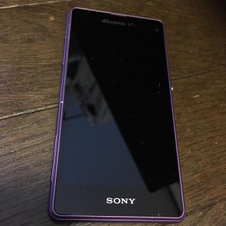 エクスペリア(Xperia)のDocomo SONY XPERIA Z1 SO-01F 美品 パープル(スマートフォン本体)