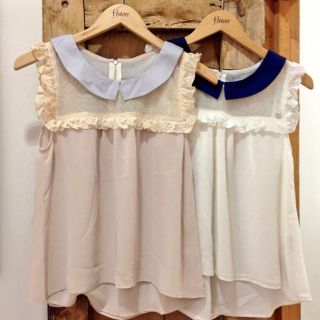 フラワー(flower)のjasmine chiffon top♡(シャツ/ブラウス(半袖/袖なし))