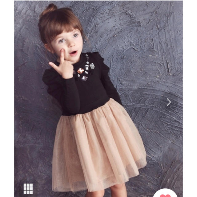 【セール！】Rora ルイドレスワンピース 美品 キッズ ドレス キッズ/ベビー/マタニティのキッズ服女の子用(90cm~)(ドレス/フォーマル)の商品写真