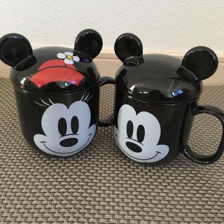 ディズニー(Disney)のミッキー&ミニーペアマグ(グラス/カップ)