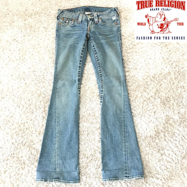 True Religion(トゥルーレリジョン)の【TRUE RELIGION】ジーンズ(25)デニムジーパン トゥルーレリジョン レディースのパンツ(デニム/ジーンズ)の商品写真