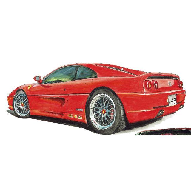 GC-1107フェラーリF355/F50限定版画直筆サイン額装●作家平右ヱ門 2