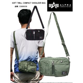 アルファインダストリーズ(ALPHA INDUSTRIES)のALPHA ミニショルダー ブラック(ショルダーバッグ)