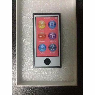 アップル(Apple)の●iPod nano 第7世代 本体 16GB ブラック 新品●(ポータブルプレーヤー)