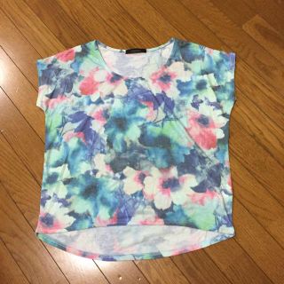 ページボーイ(PAGEBOY)の花柄 半袖Tシャツ(Tシャツ(半袖/袖なし))