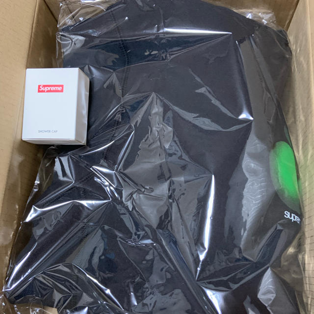 19SS supreme アップル パーカー 黒Mパーカー