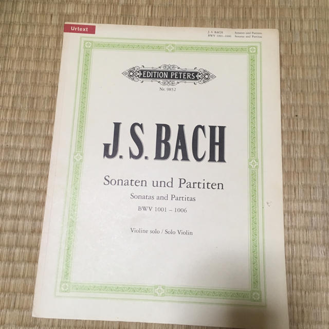 J.S.BACH 楽器のスコア/楽譜(クラシック)の商品写真