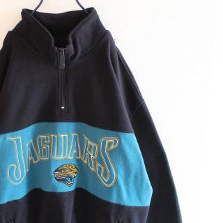 リーボック(Reebok)のUS NFL JAGUARS ハーフジップ 肉厚 フリース ジャケット XL(スウェット)