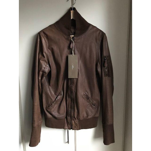 シシsisiiレザーMA-1ジャケット茶L | thelofttown.com