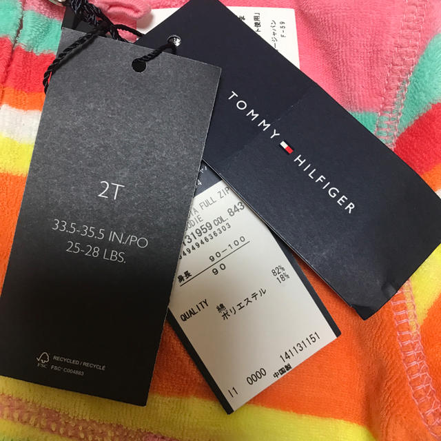 TOMMY HILFIGER(トミーヒルフィガー)の春仕様！90cm TOMMY HILFIGER トミー 新品未使用タグ付き！ キッズ/ベビー/マタニティのキッズ服女の子用(90cm~)(Tシャツ/カットソー)の商品写真