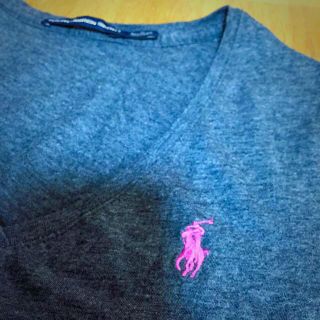 ラルフローレン(Ralph Lauren)のラルフローレン☆グレーVネックTシャツ(Tシャツ(半袖/袖なし))