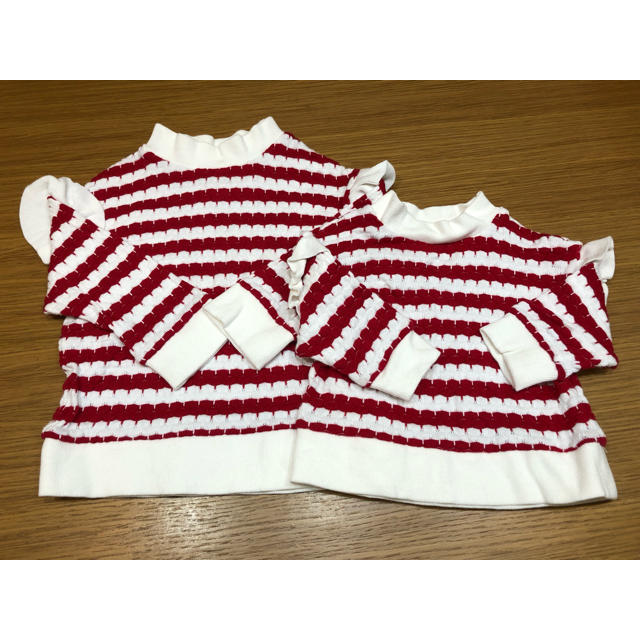 F.O.KIDS(エフオーキッズ)の姉妹 お揃い ニット アプレレクール  110 80 キッズ/ベビー/マタニティのキッズ服女の子用(90cm~)(ニット)の商品写真