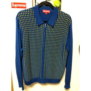 Supreme - supreme Dashes Zip Up Knit Poloの通販 by りおん's shop ...