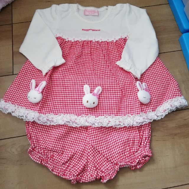 専用　メゾピアノ　うさちゃん赤セットアップ